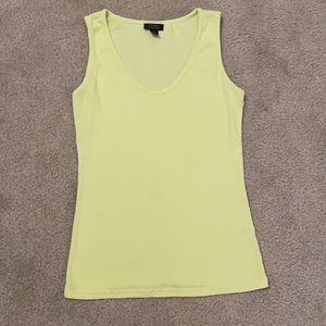 Halogen (Nordstrom) neon yellow ribbed tank